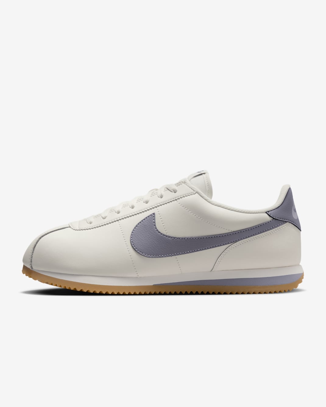 Nike Cortez Leather Men's Shoes - Sail/Gum Yellow/Cement Grey