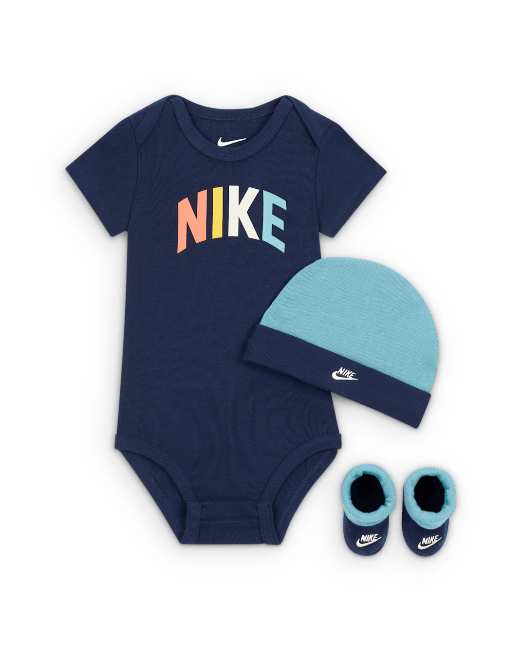 Nike Powder Play Baby (0-9M) 3-Piece Boxed Set - Midnight Navy