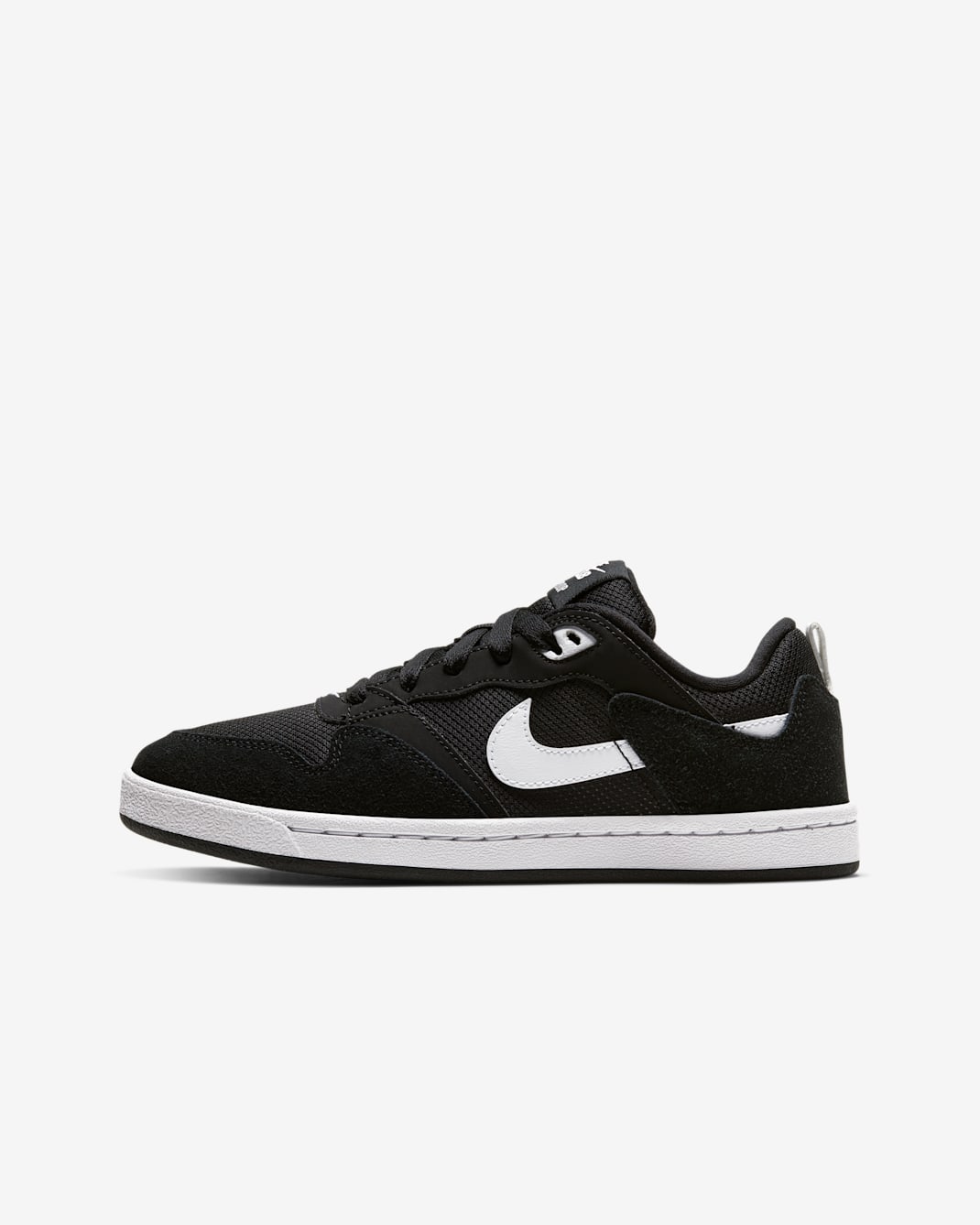 Tenis de skateboarding para niños talla grande Nike SB Alleyoop - Negro/Negro/Blanco