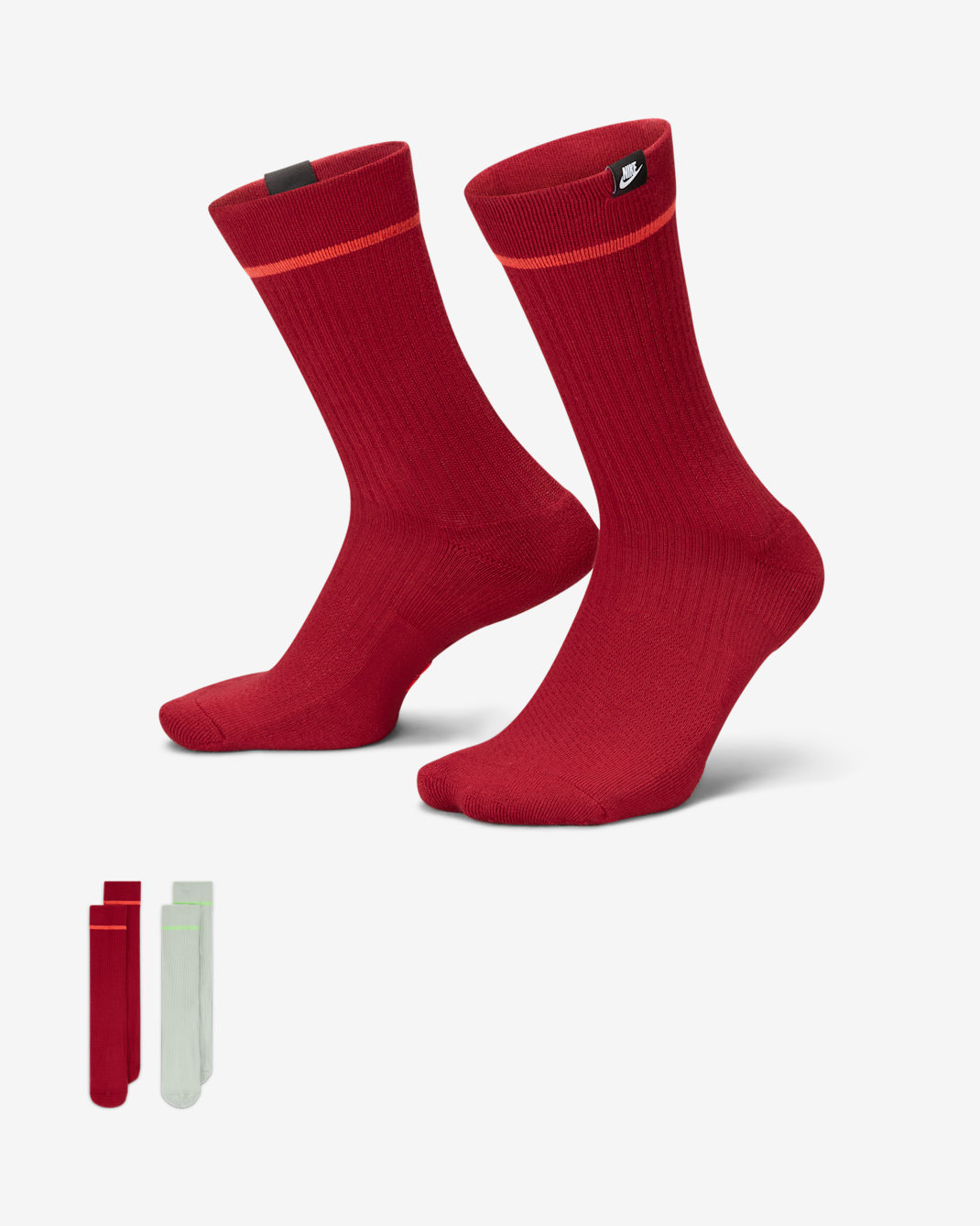 ถุงเท้าข้อยาว Unisex Nike SNKR Sox (2 คู่) - หลายสี