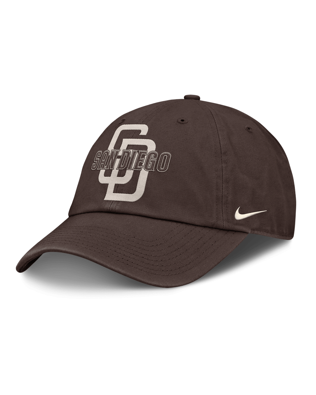 Gorra Nike de la MLB ajustable para hombre San Diego Padres Statement Club - Ceniza oscuro