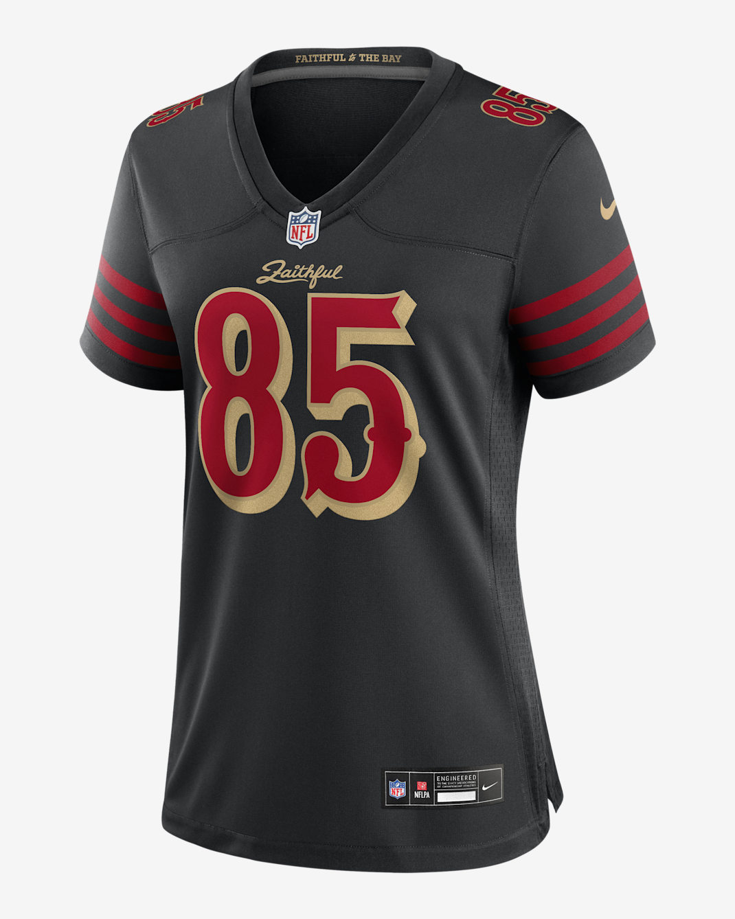 George Kittle San Francisco 49ers Rivalries Collection Women’s Nike NFL Game Jersey - Black
