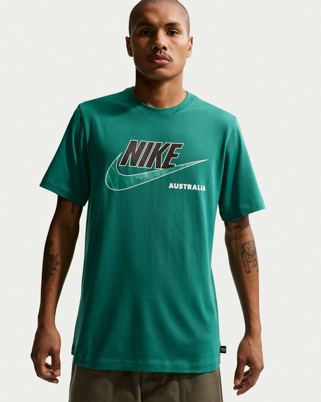 Australia Men's Nike Football T-Shirt - Mystic Green