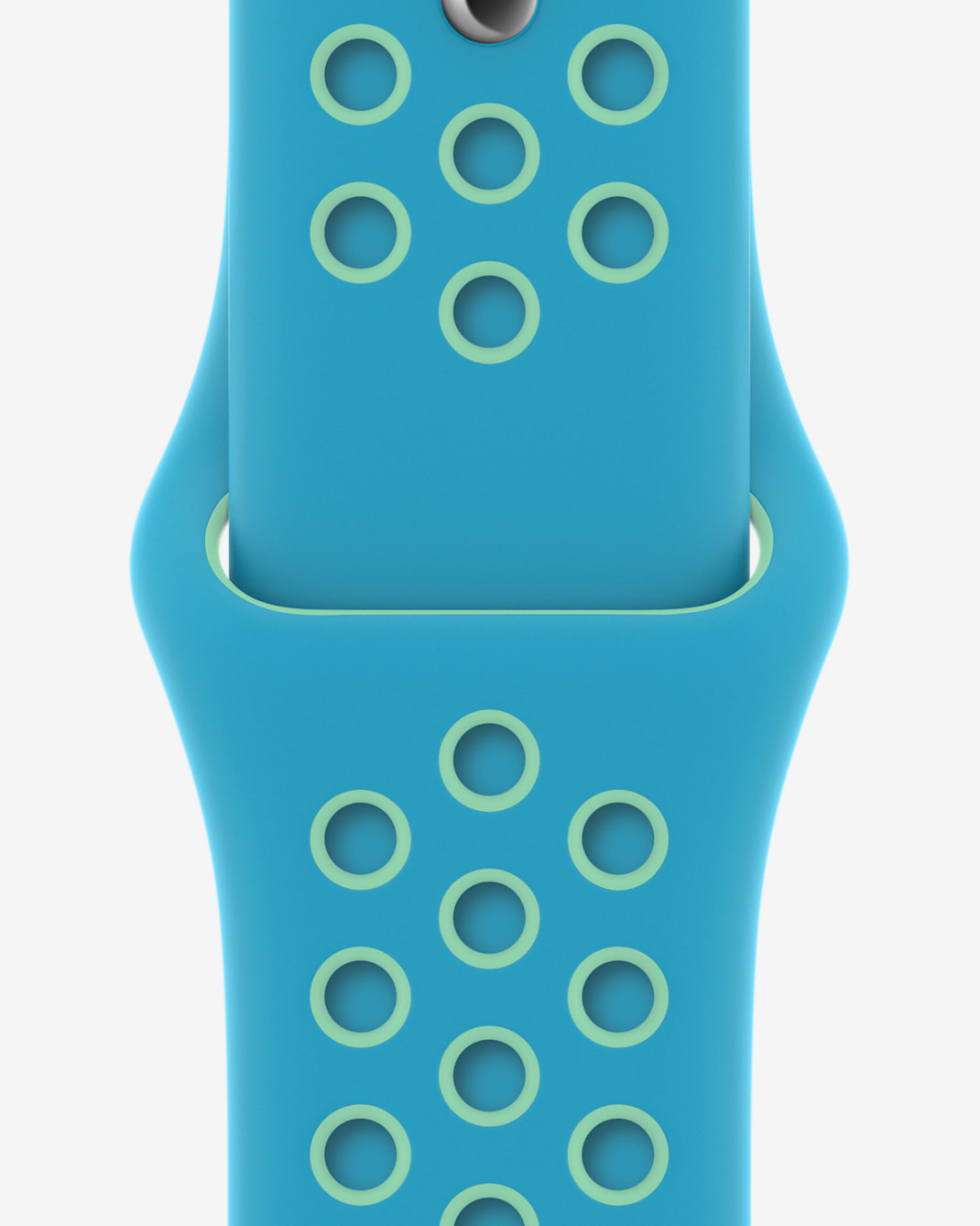 40mm Chlorine Blue/Green Glow Nike Sport Band - Regular - Chlorine Blue/Green Glow