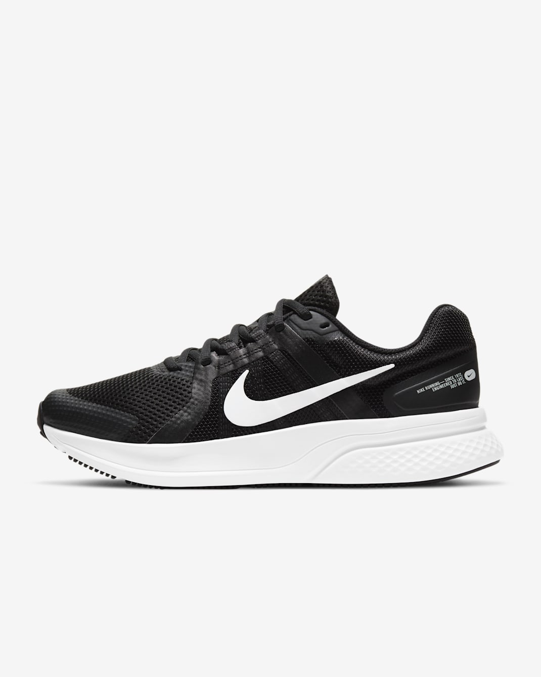 Nike Run Swift 2 Men's Road Running Shoes - Black/Dark Smoke Grey/White