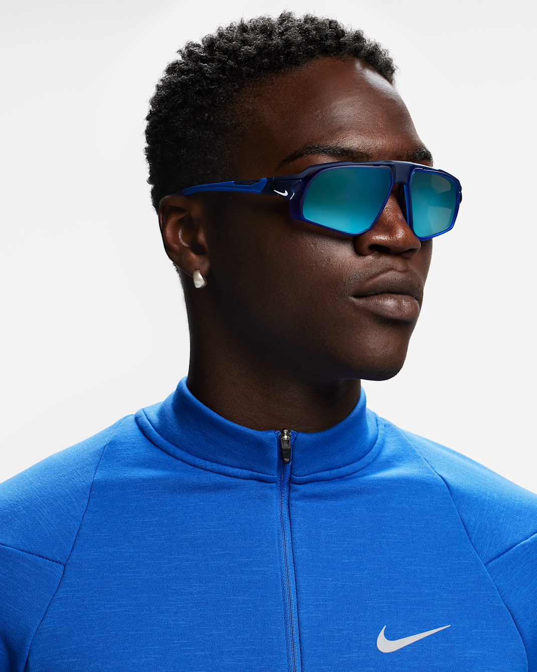 Nike Flyfree Mirrored Sunglasses - Mystic Navy