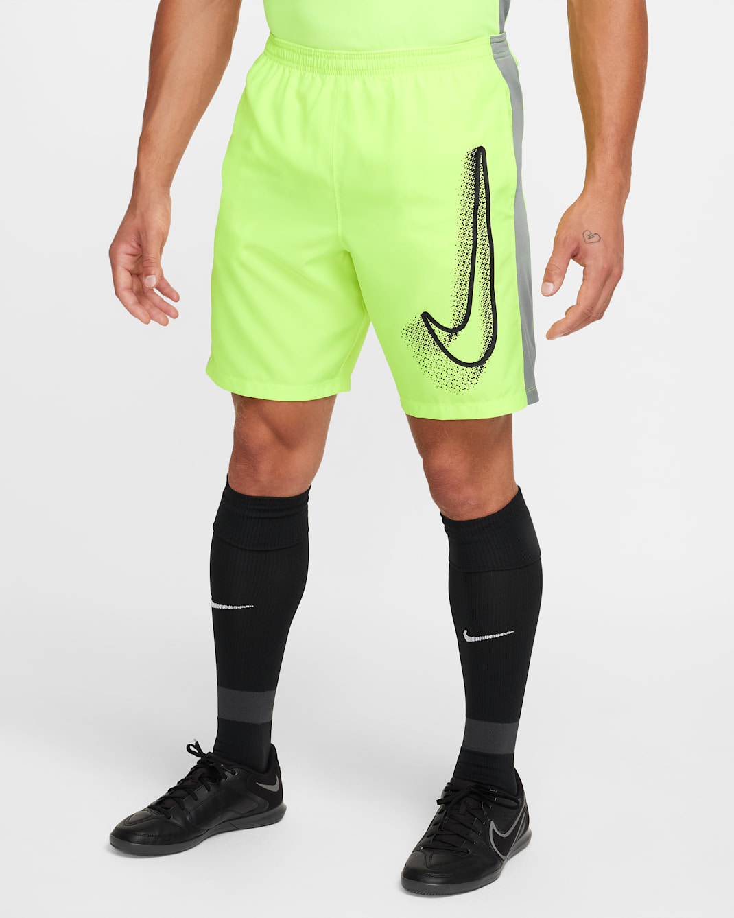 Nike Academy Men's Soccer Shorts - Volt/Cool Grey/Black