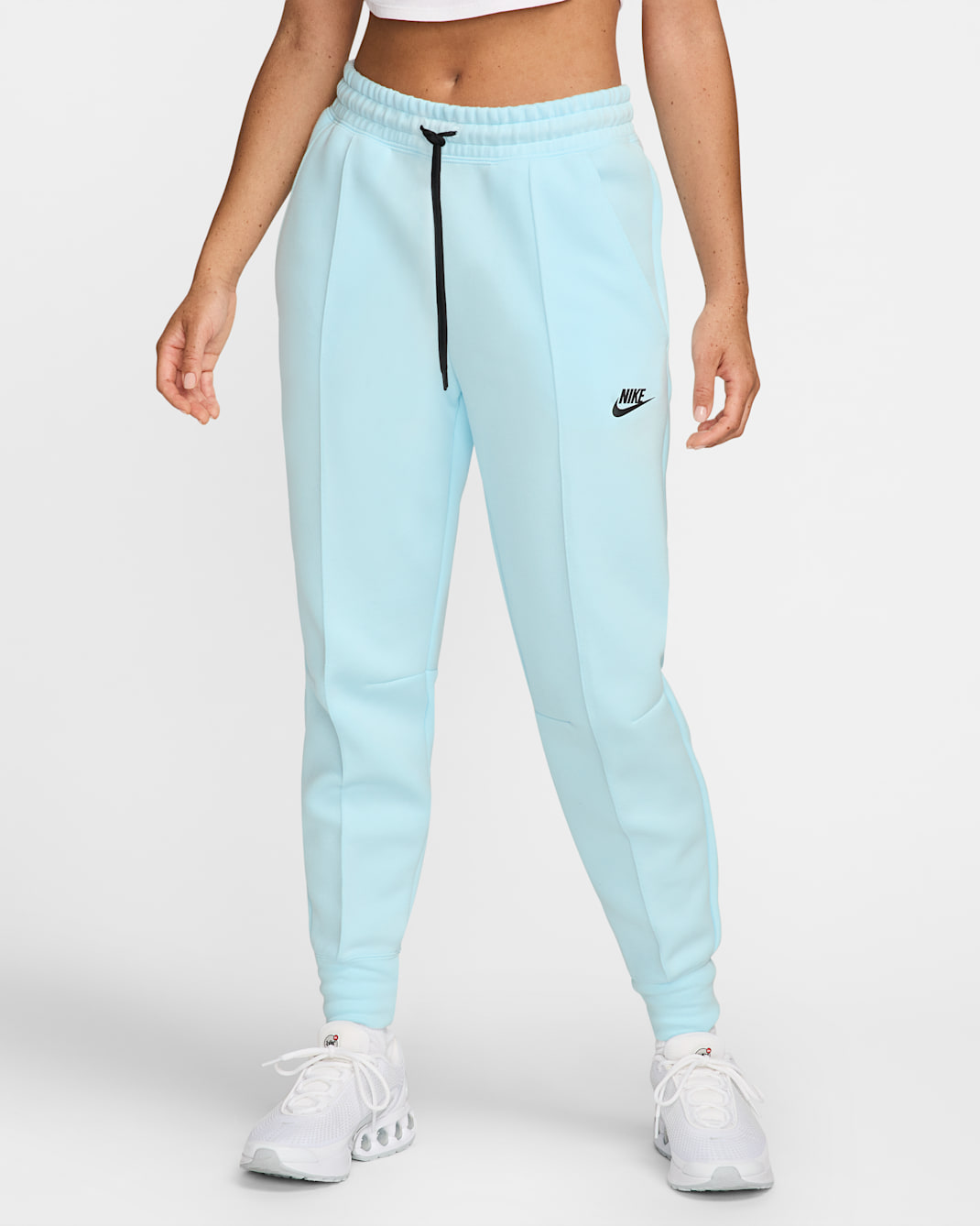Nike Sportswear Tech Fleece Women's Mid-Rise Joggers - Glacier Blue/Black