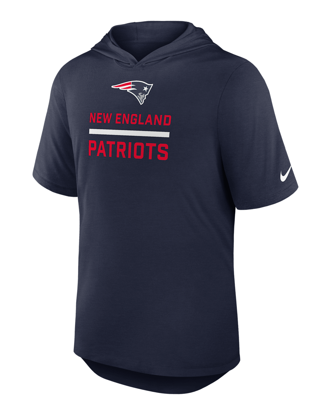 New England Patriots Men's Nike Dri-FIT NFL Hooded T-Shirt - Navy