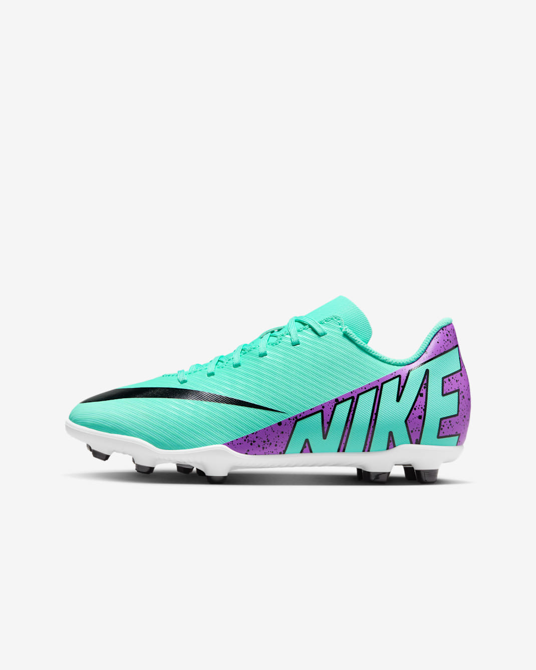 Nike Jr. Mercurial Vapor 15 Club Younger/Older Kids' Multi-Ground Low-Top Football Boot - Hyper Turquoise/Black/White/Fuchsia Dream