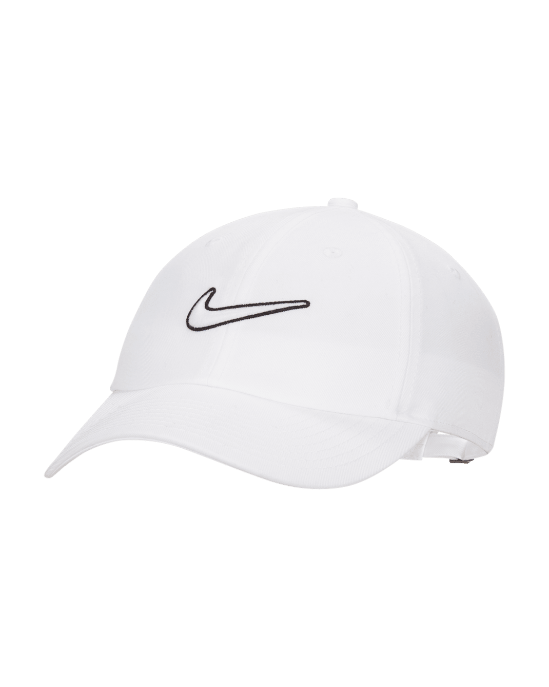 หมวกแก๊ป Swoosh ไร้โครง Nike Club - ขาว/ขาว