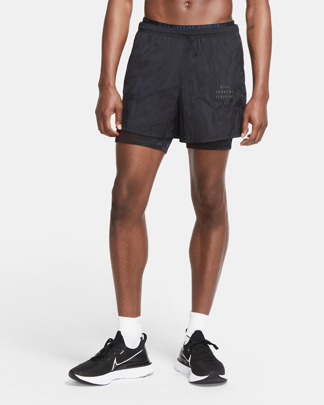 Nike Run Division Men's 3-In-1 Running Shorts - Black/Black