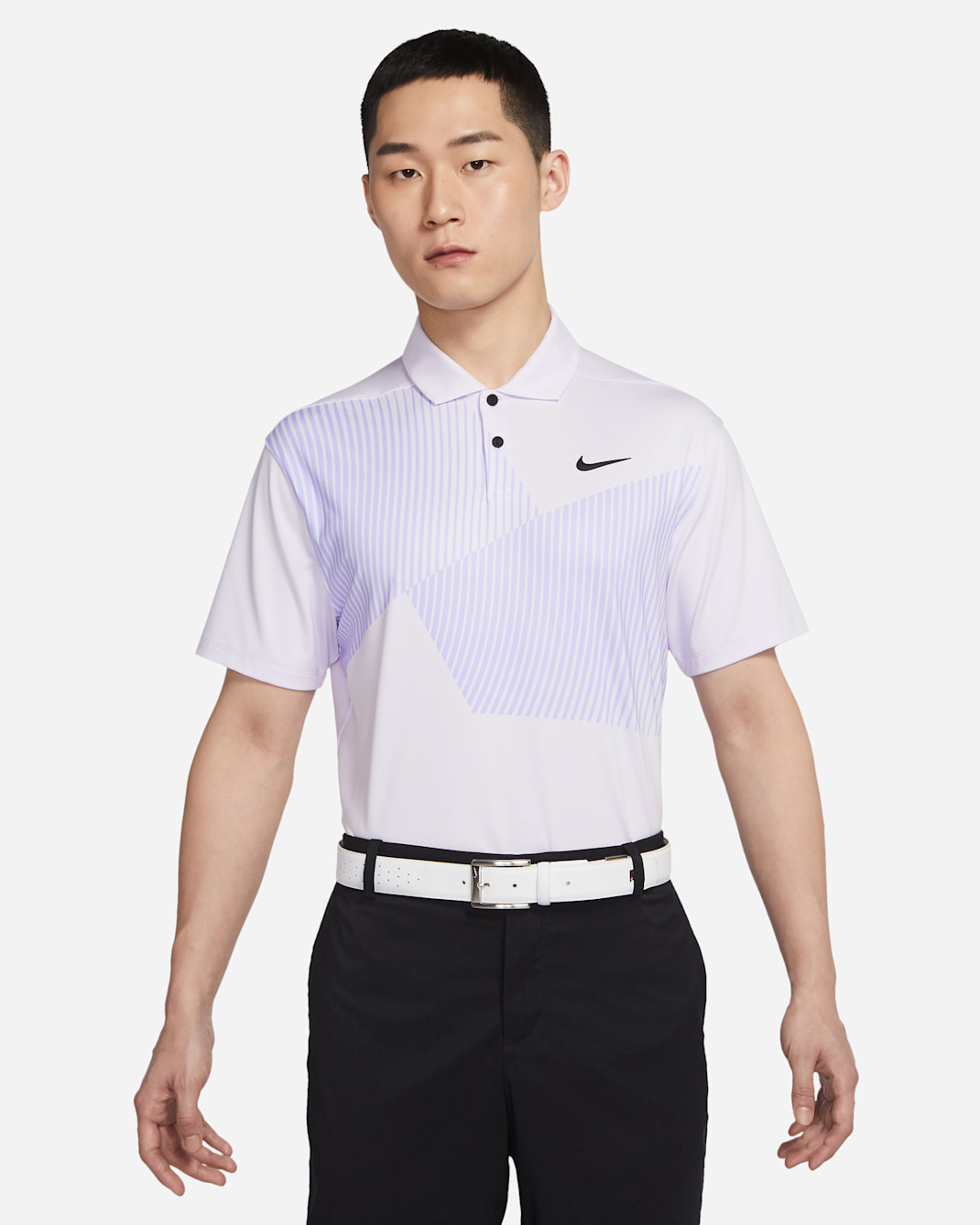 Nike Dri-FIT Vapor Men's Print Golf Polo - Barely Grape/Black