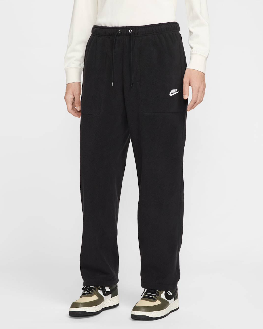 나이키 스포츠웨어 클럽 남성 윈터라이즈드 팬츠 - 블랙/화이트