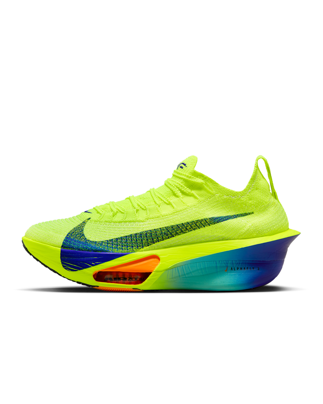 Nike Alphafly 3 Women's Road Racing Shoes - Volt/Dusty Cactus/Total Orange/Concord