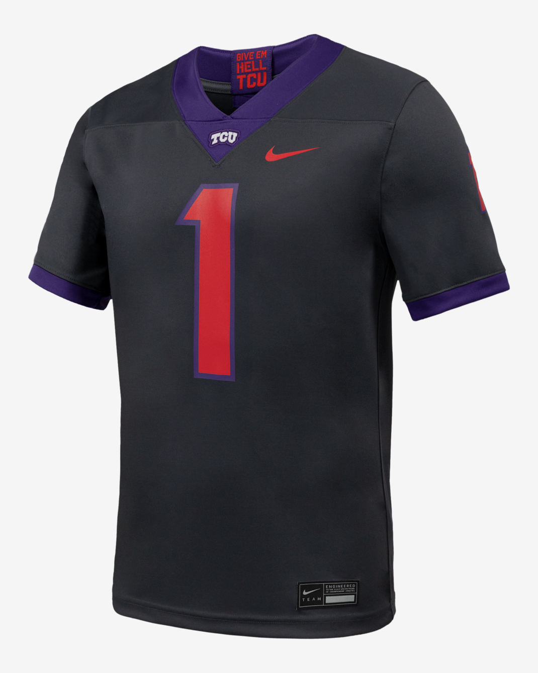 TCU Men's Nike College Football Replica Jersey - Anthracite
