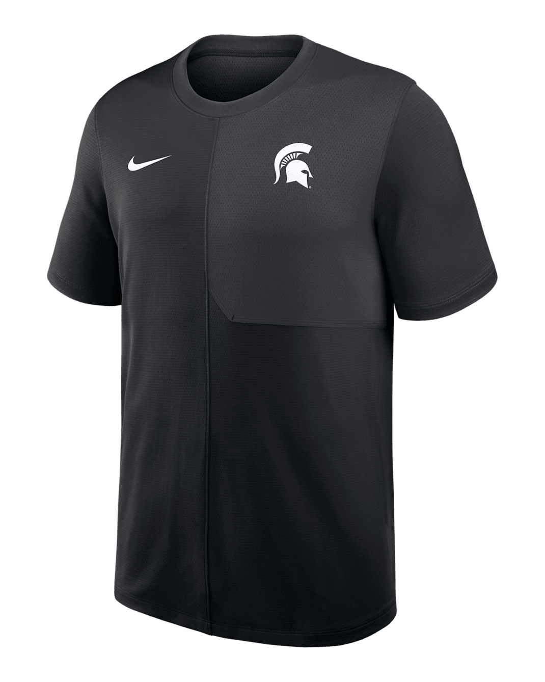 Michigan State Sideline Coach Men's Nike Dri-FIT College Top - Black