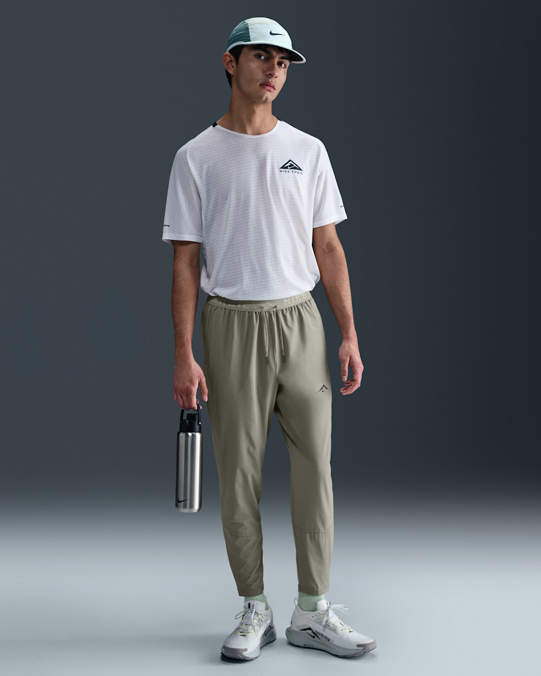 Nike Dawn Range Men's Dri-FIT Running Pants - Light Army/Jade Horizon/Light Army/Black