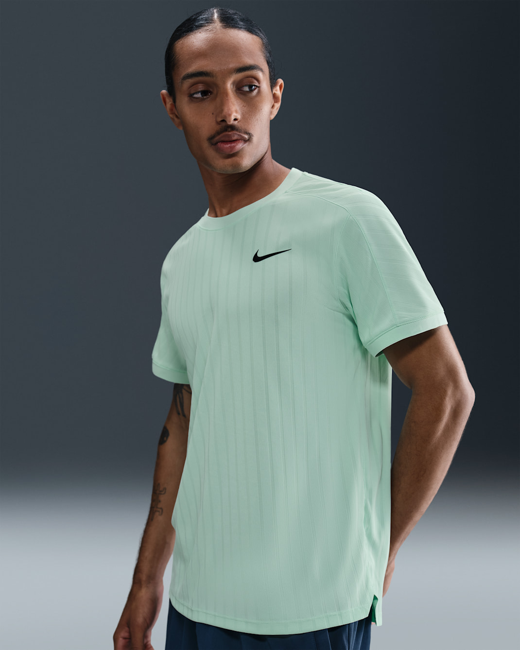 NikeCourt Slam Men's Dri-FIT ADV Tennis Top - Mint Foam