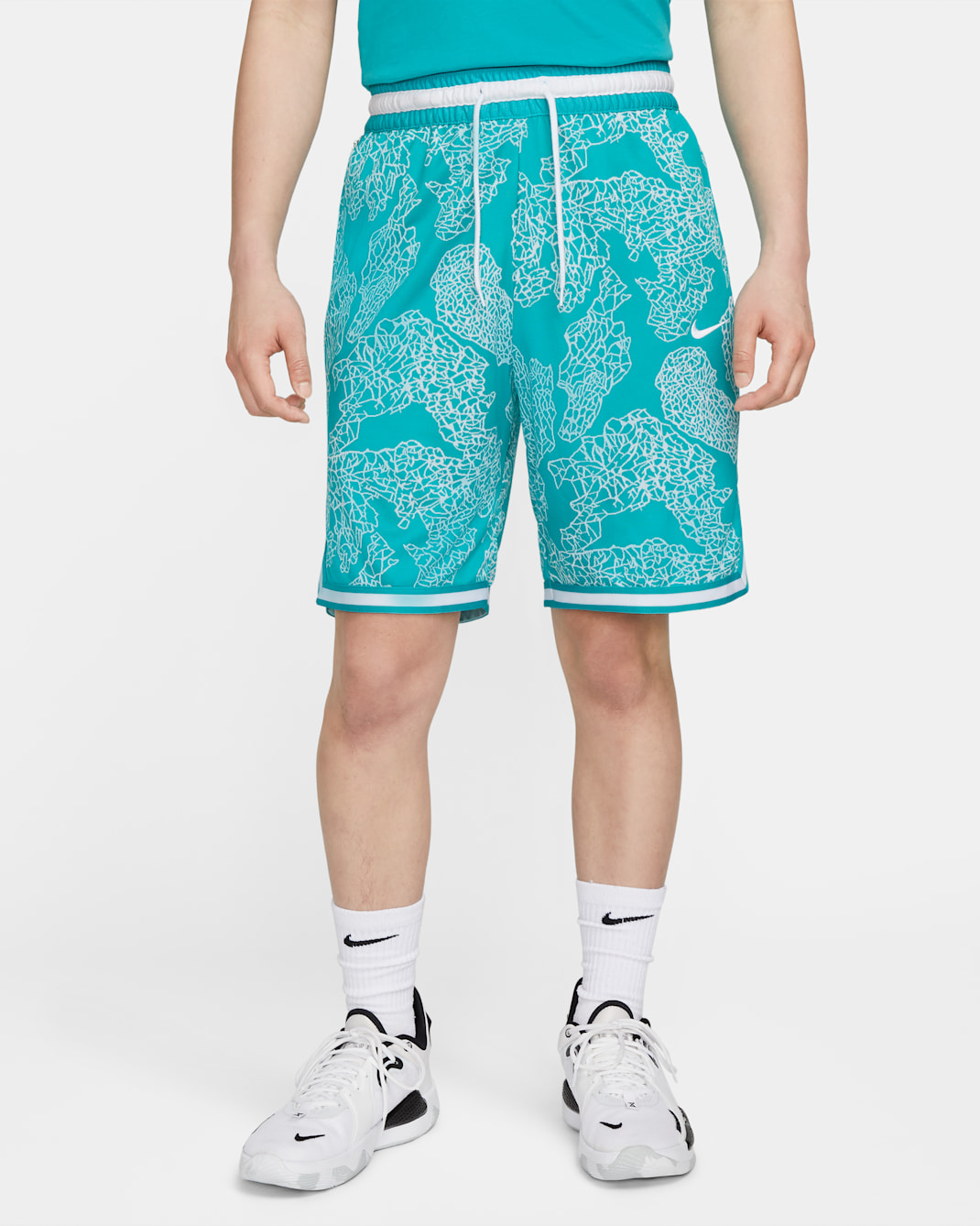 Nike Dri-FIT DNA Men's 25cm (approx.) Basketball Shorts - Teal Nebula/White