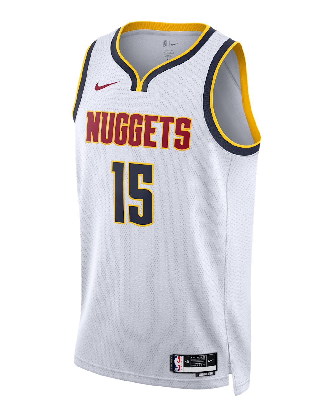 Maillot Nike Dri-FIT NBA Swingman Denver Nuggets Association Edition pour homme - Blanc