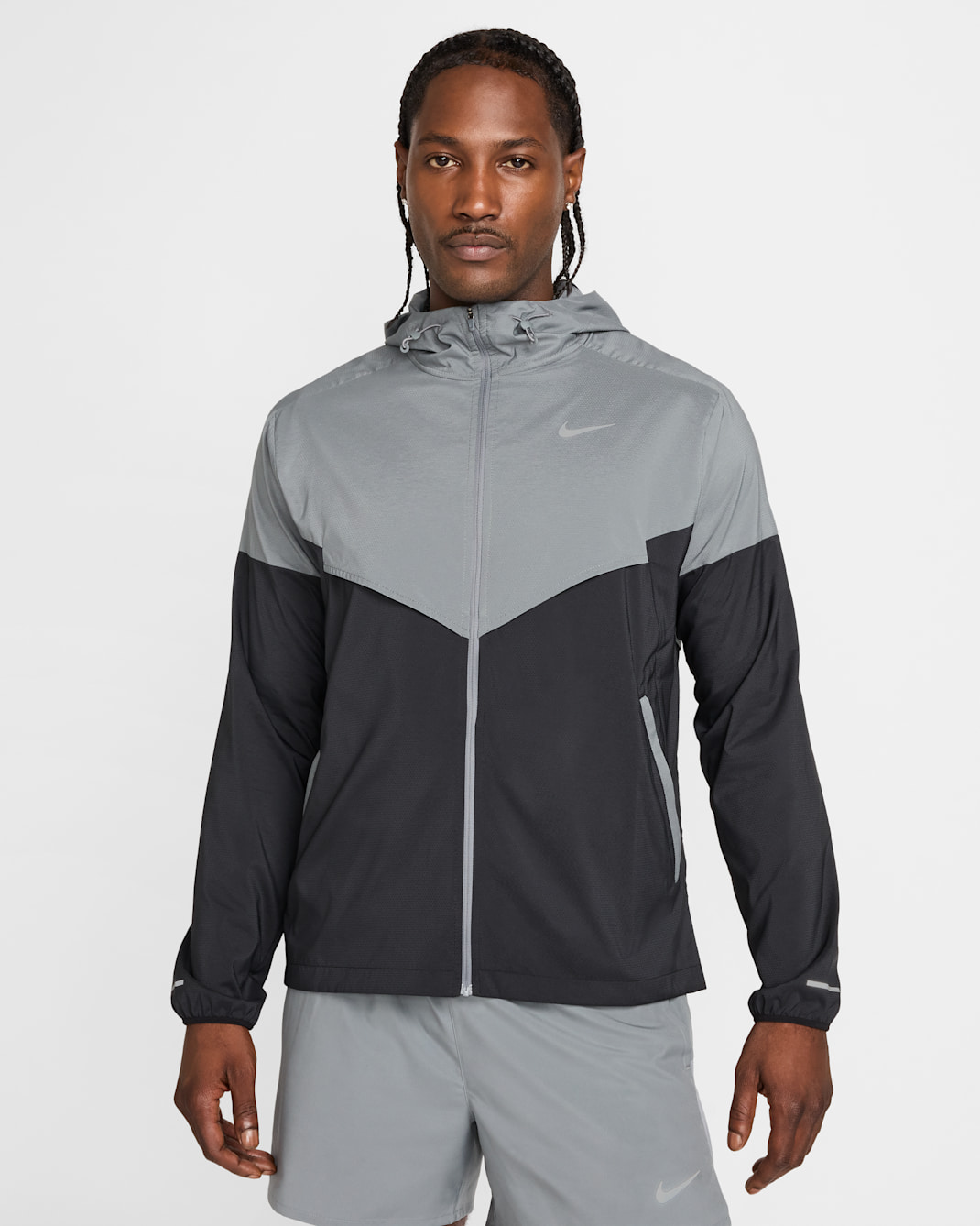 Nike Impossibly Light Windrunner Men's Running Jacket - Smoke Grey/Smoke Grey/Black