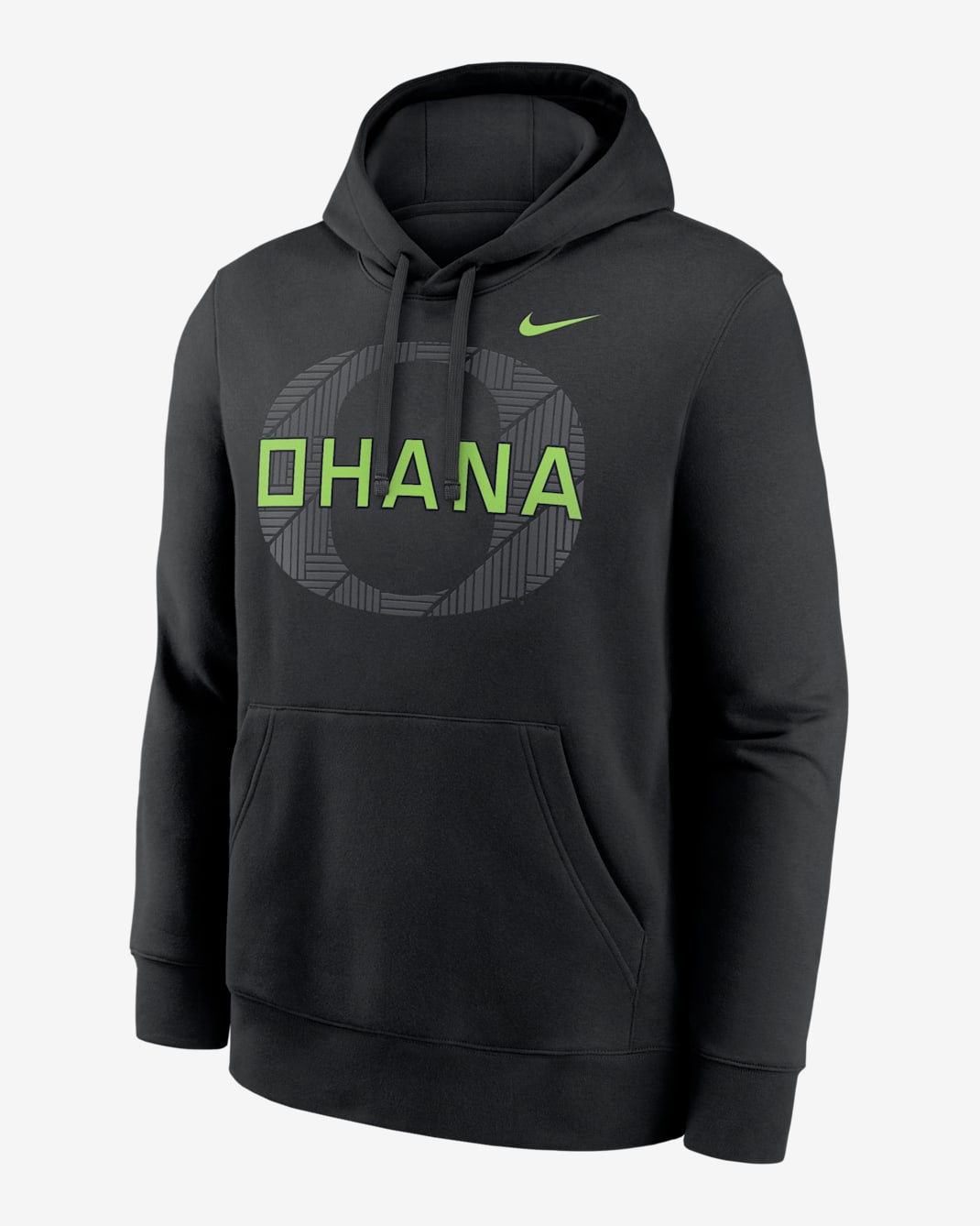 Oregon Ohana Club Men's Nike College Pullover Hoodie - Black