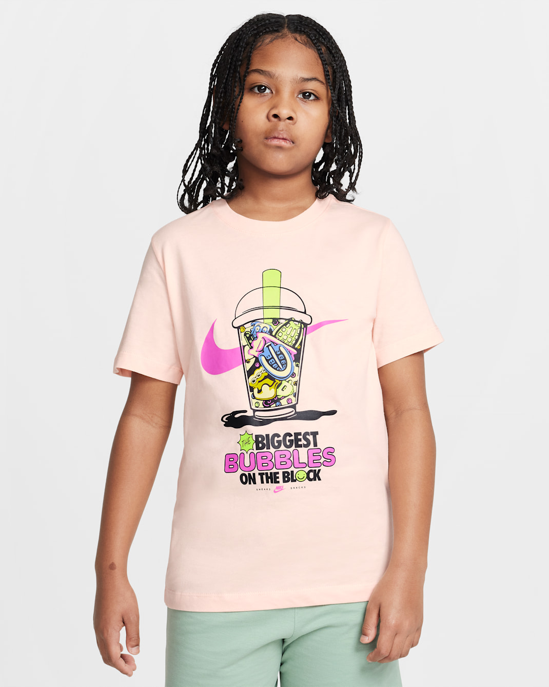 Nike Sportswear Older Kids' T-Shirt - Washed Coral