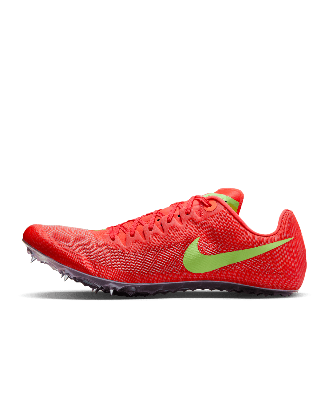 Nike Zoom Ja Fly 4 Athletics Sprinting Spikes - Bright Crimson/Hyper Orange/Barely Volt/Washed Coral