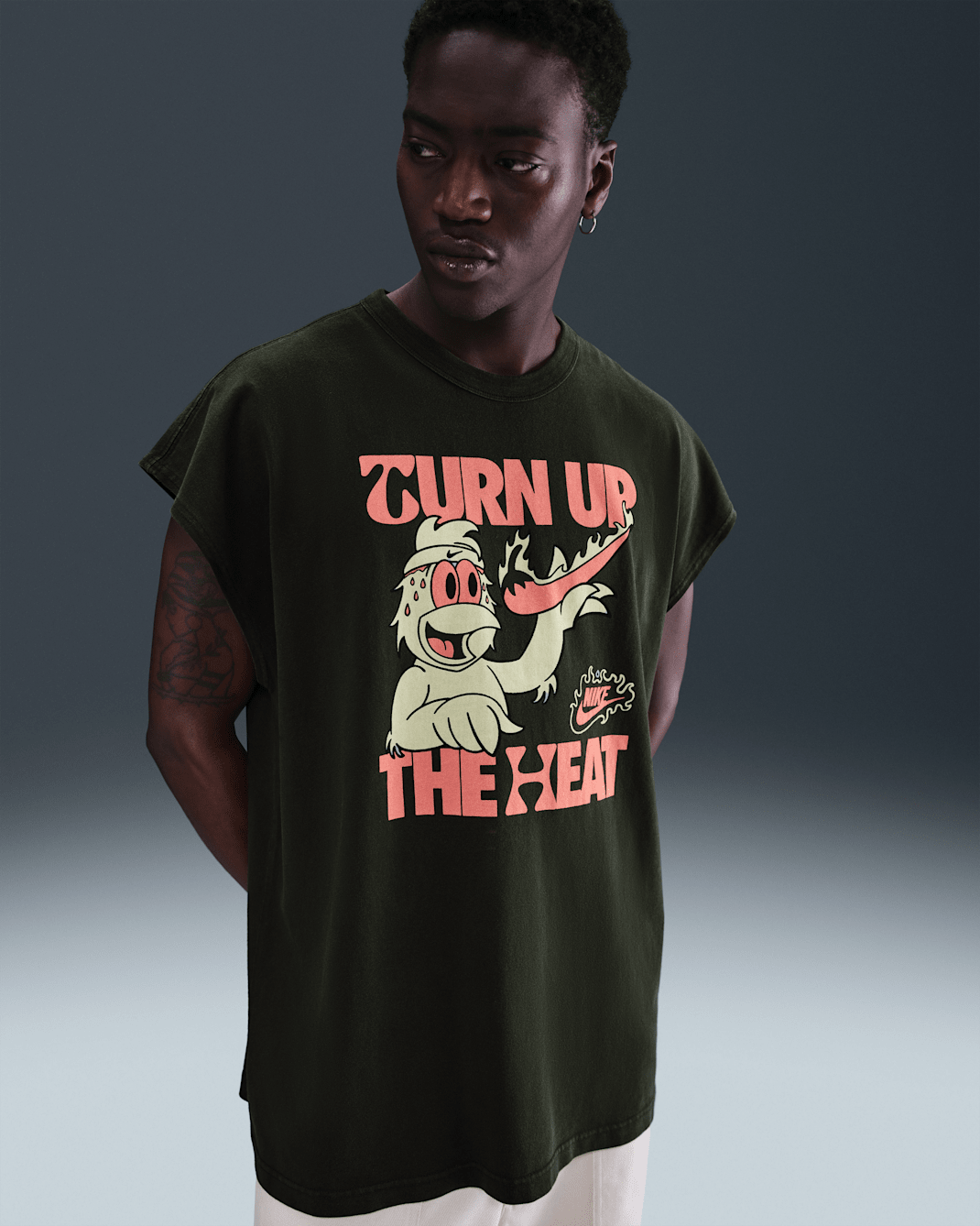 Nike Sportswear Sole Food Sleeveless T-Shirt - Sequoia