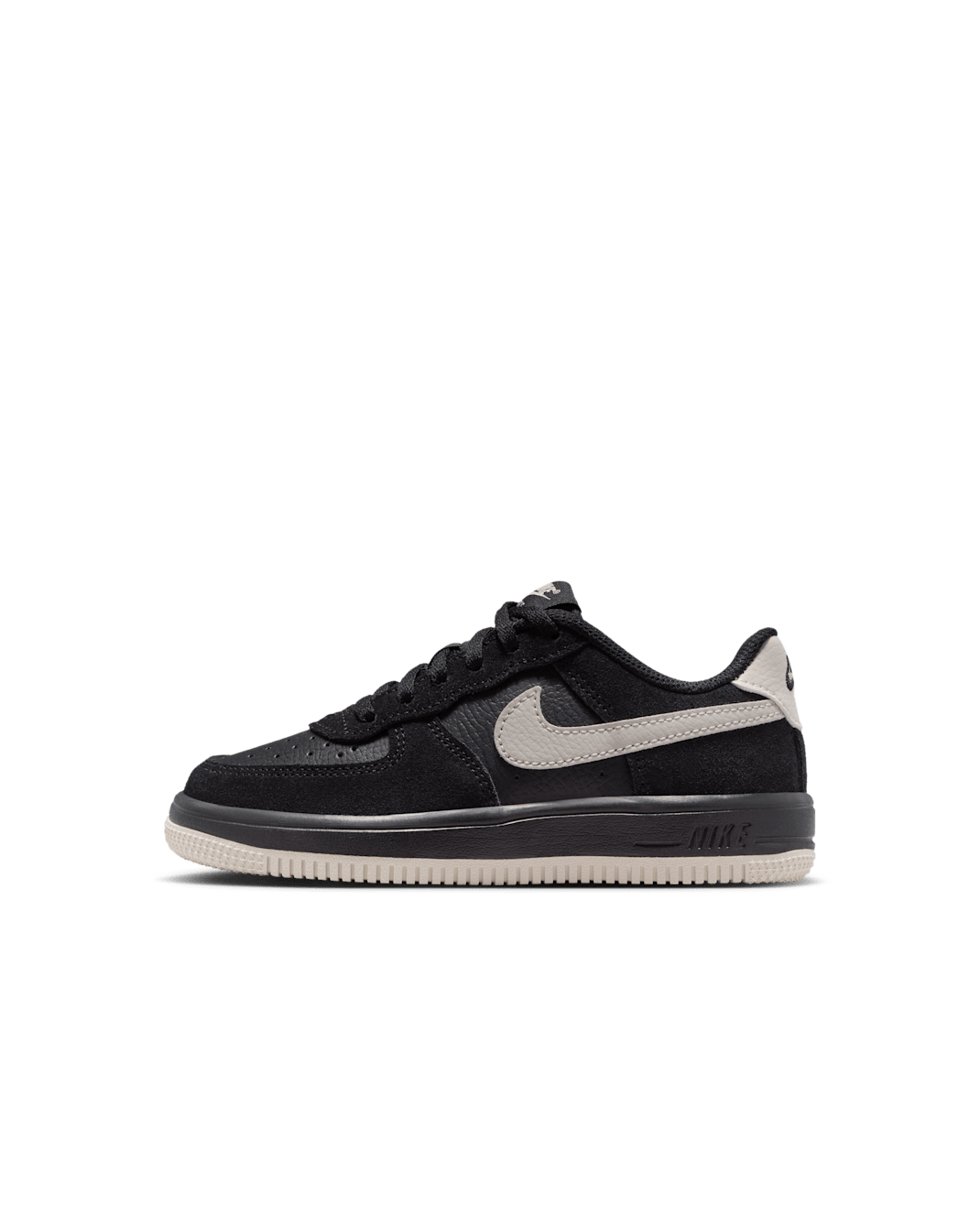 Nike Force 1 Low LV8 2 Younger Kids' Shoes - Black/Light Bone