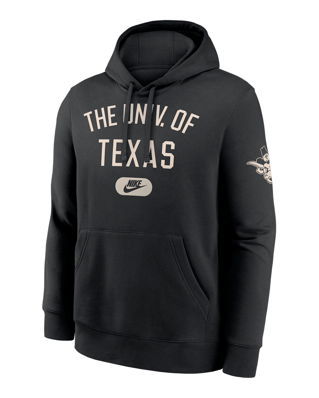 Texas Club Men's Nike College Pullover Hoodie - Black
