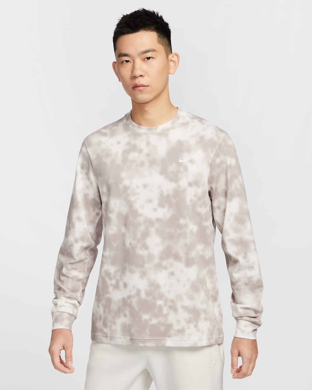 Nike Primary Men's Dri-FIT Long-Sleeve Fitness Top - Sail/College Grey/Sail