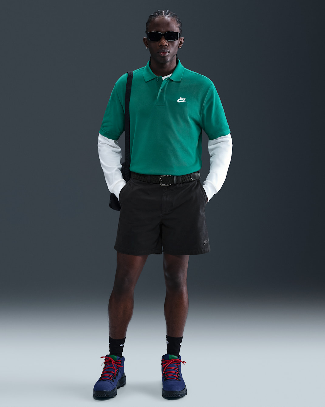 Shorts chinos con efecto lavado para hombre Nike Club - Negro/Negro