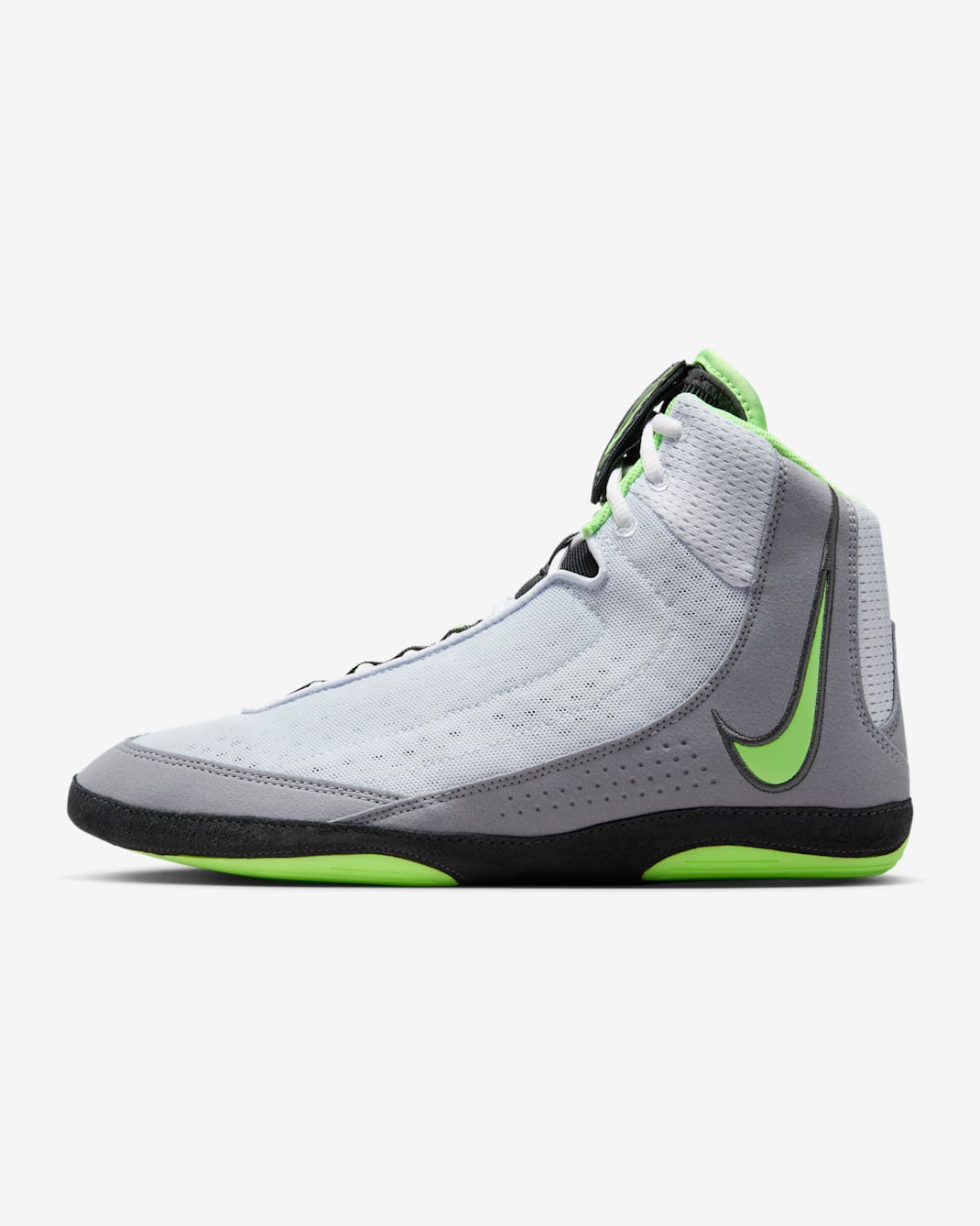 Nike Inflict 4 Wrestling Shoes - Football Grey/Anthracite/White/Lime Blast