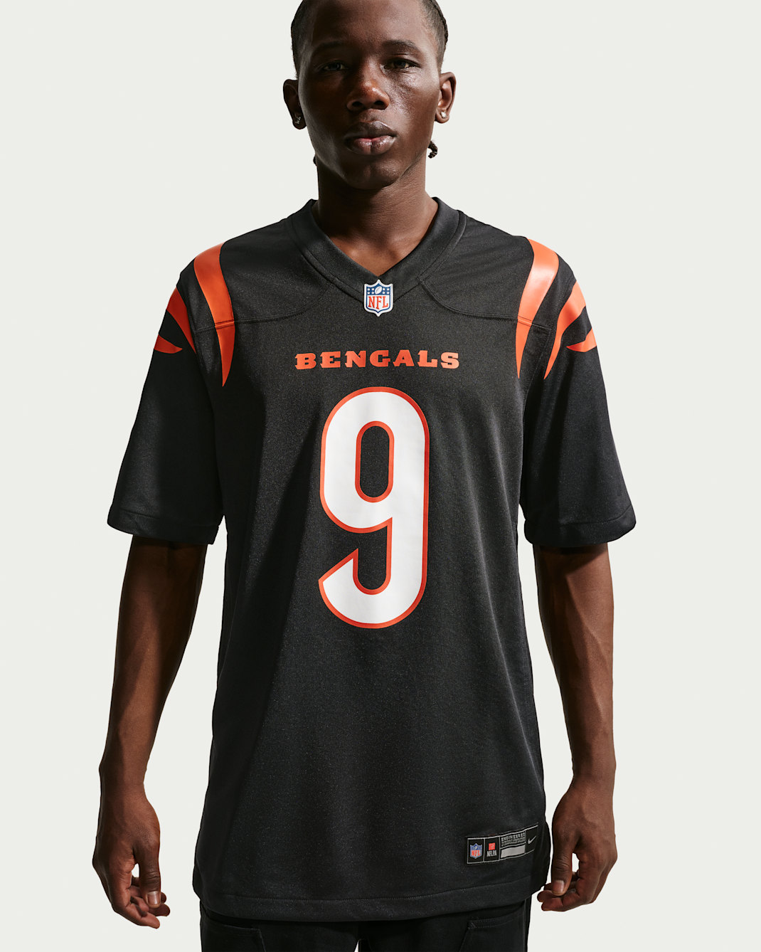 Jersey de fútbol americano Game para hombre NFL Cincinnati Bengals (Joe Burrow) - Negro