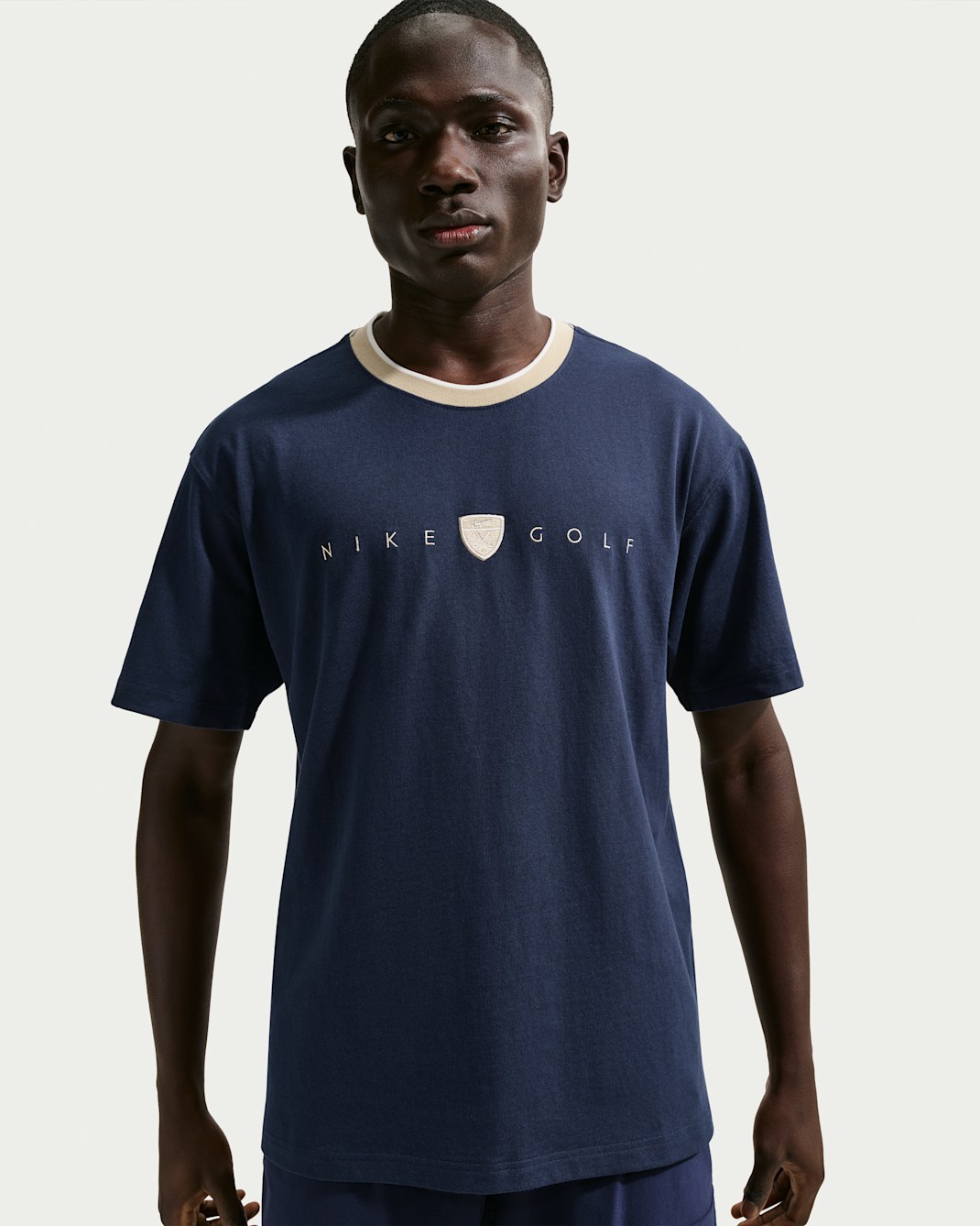 Pánské golfové tričko Nike s volným střihem - College Navy