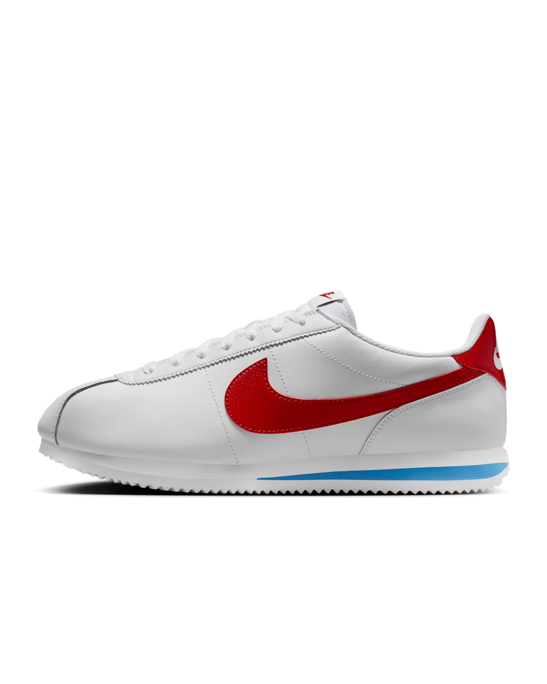 Nike Cortez Leather Men's Shoes - White/Varsity Blue/Varsity Red