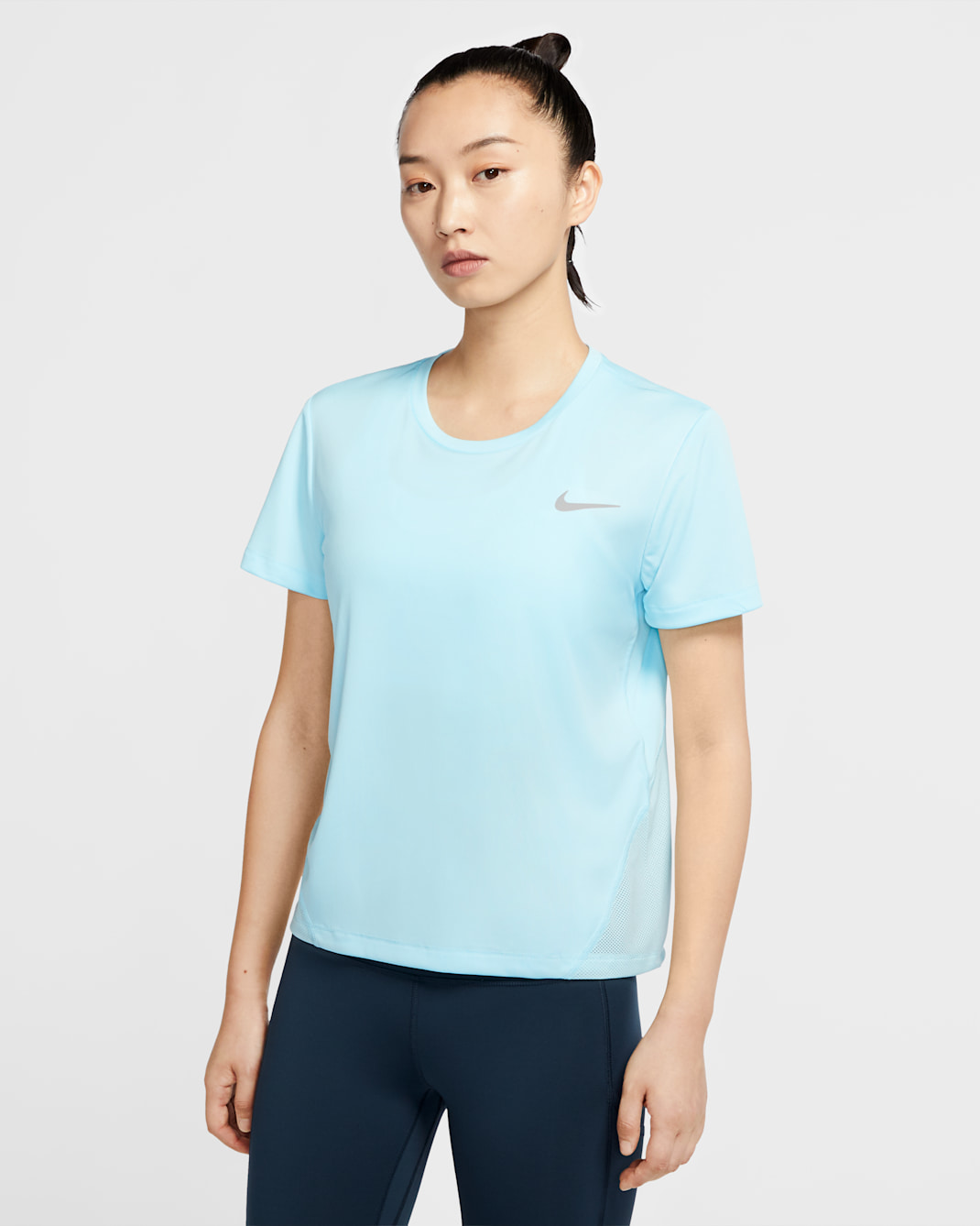 Nike Miler Women's Short-Sleeve Running Top - Glacier Ice