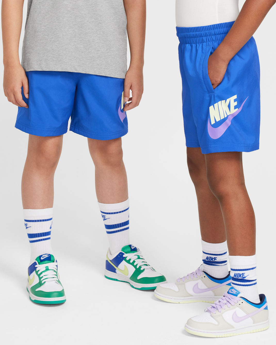 Shorts de tejido Woven para niños talla grande Nike Sportswear - Royal juego