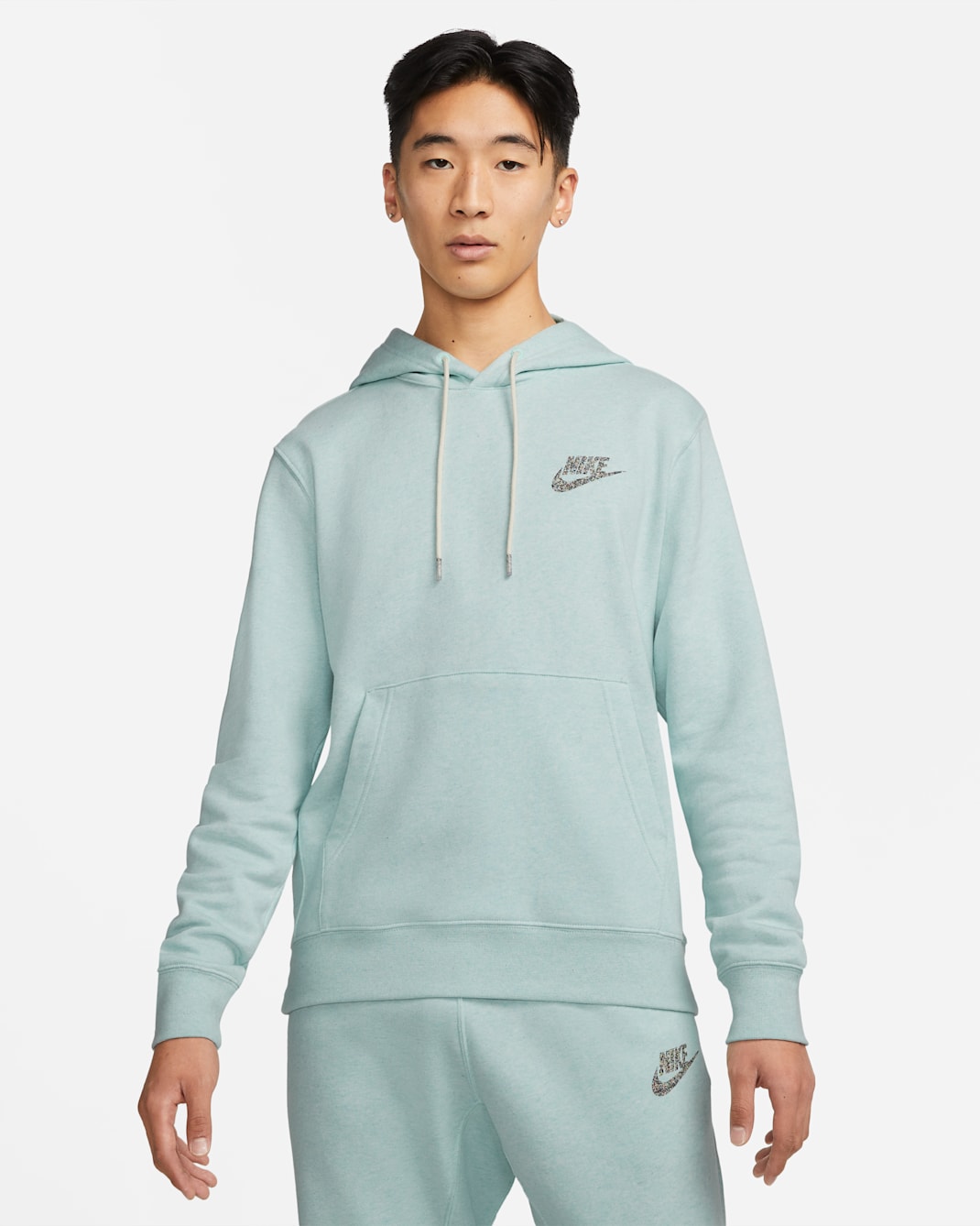 Nike Sportswear Men's Fleece Pullover Hoodie - Mint Foam/White