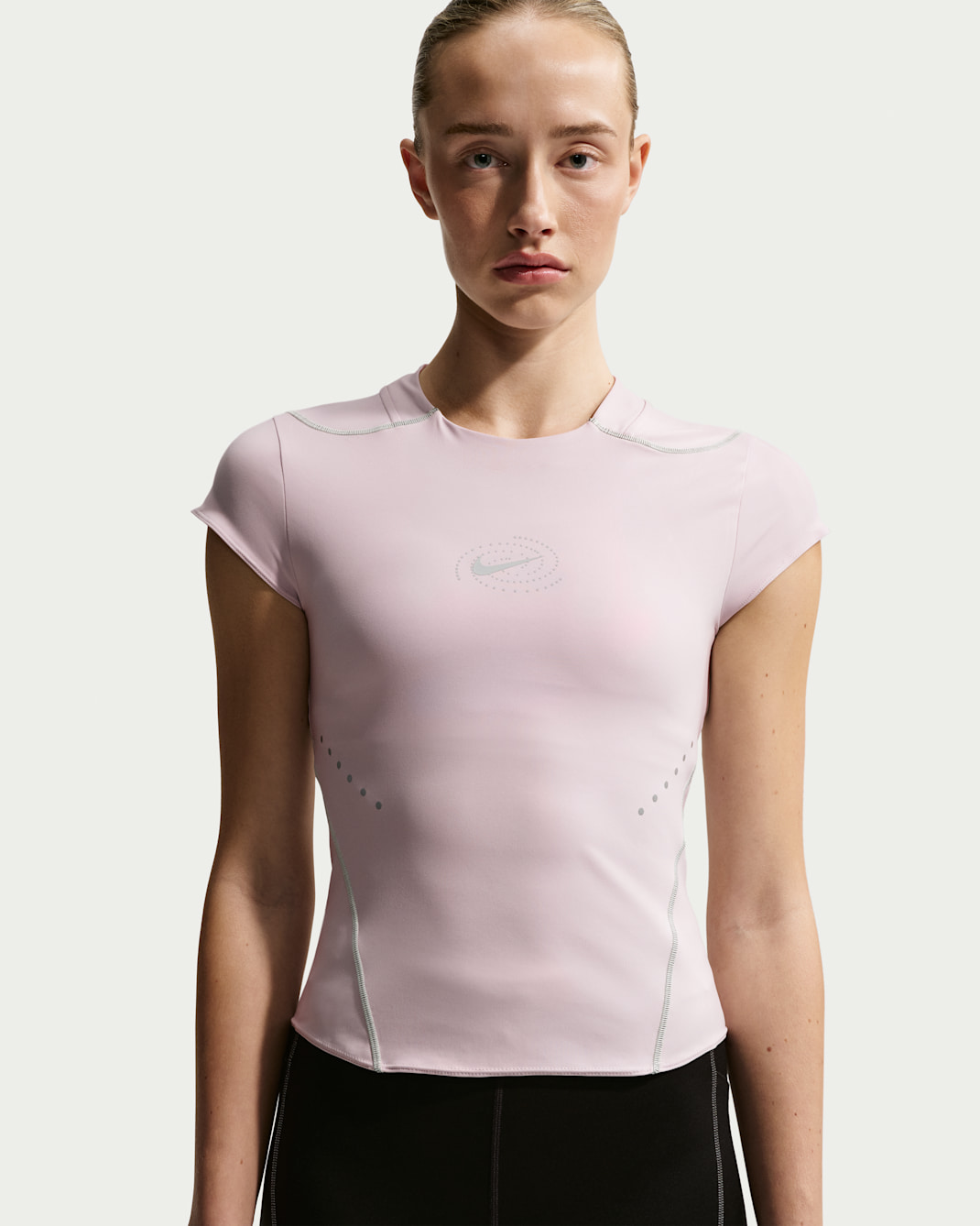 Nike Swift Women's Dri-FIT ADV Running Top with Reflective Design Accents - Platinum Violet/Sea Glass/Vast Grey