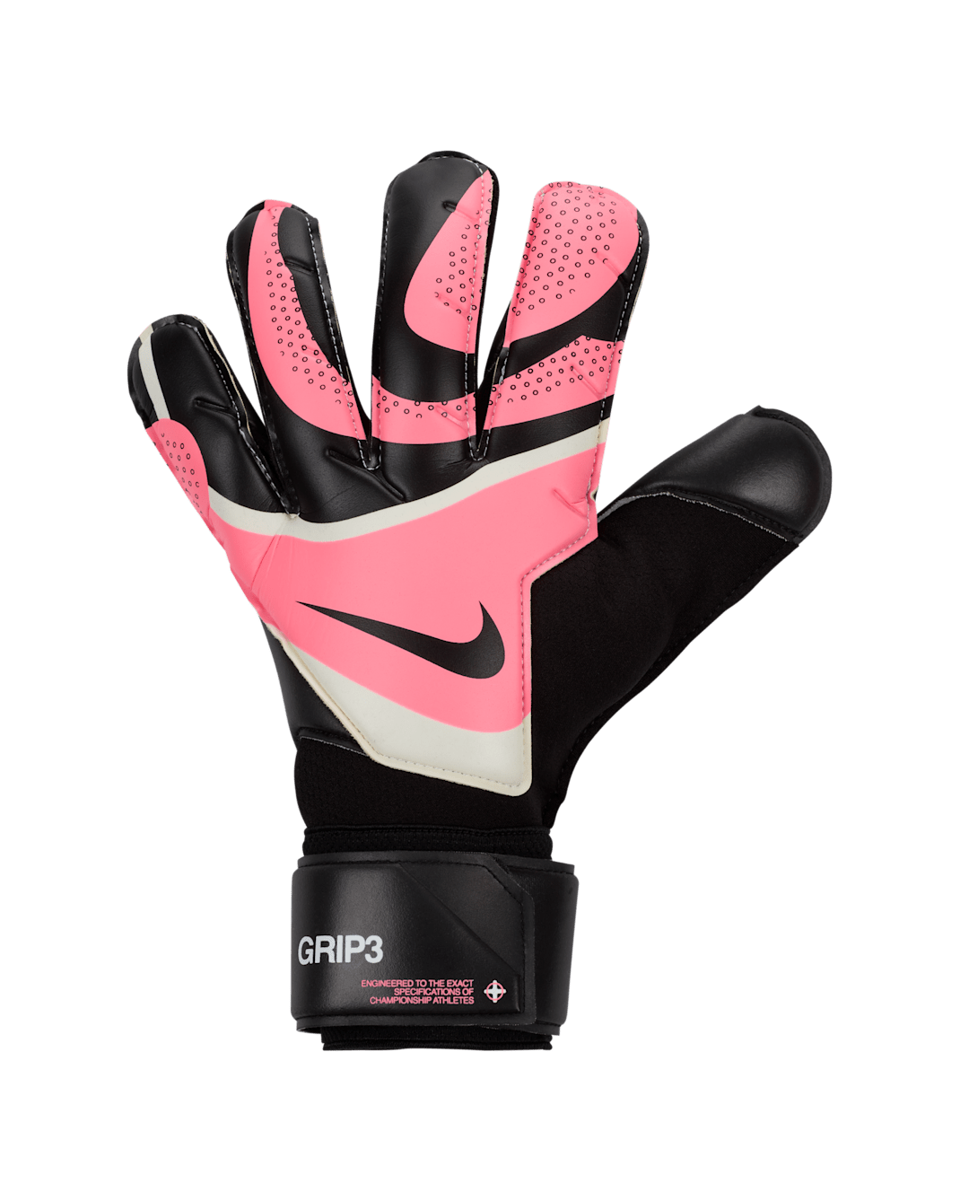 Nike Grip3 Goalkeeper Gloves - Black/Sunset Pulse/Black