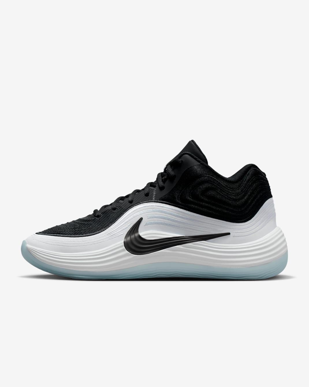 Nike Precision 8 MID Men's Basketball Shoes - Black/White/Ice Blue/Black