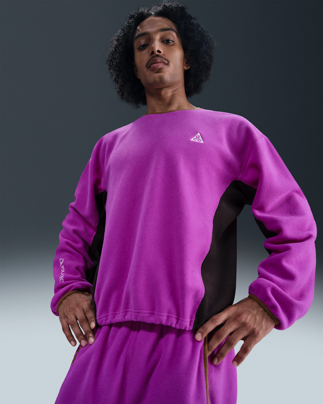 Nike ACG "Wolf Tree" Crew - Vivid Purple/Black/Mosswood Brown/Summit White