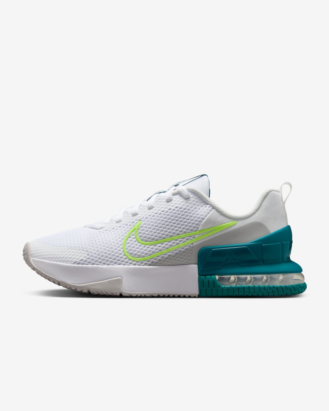 Nike Air Max Alpha Trainer 6 Men's Workout Shoes - White/Bright Spruce/Grey Fog/Hot Lime
