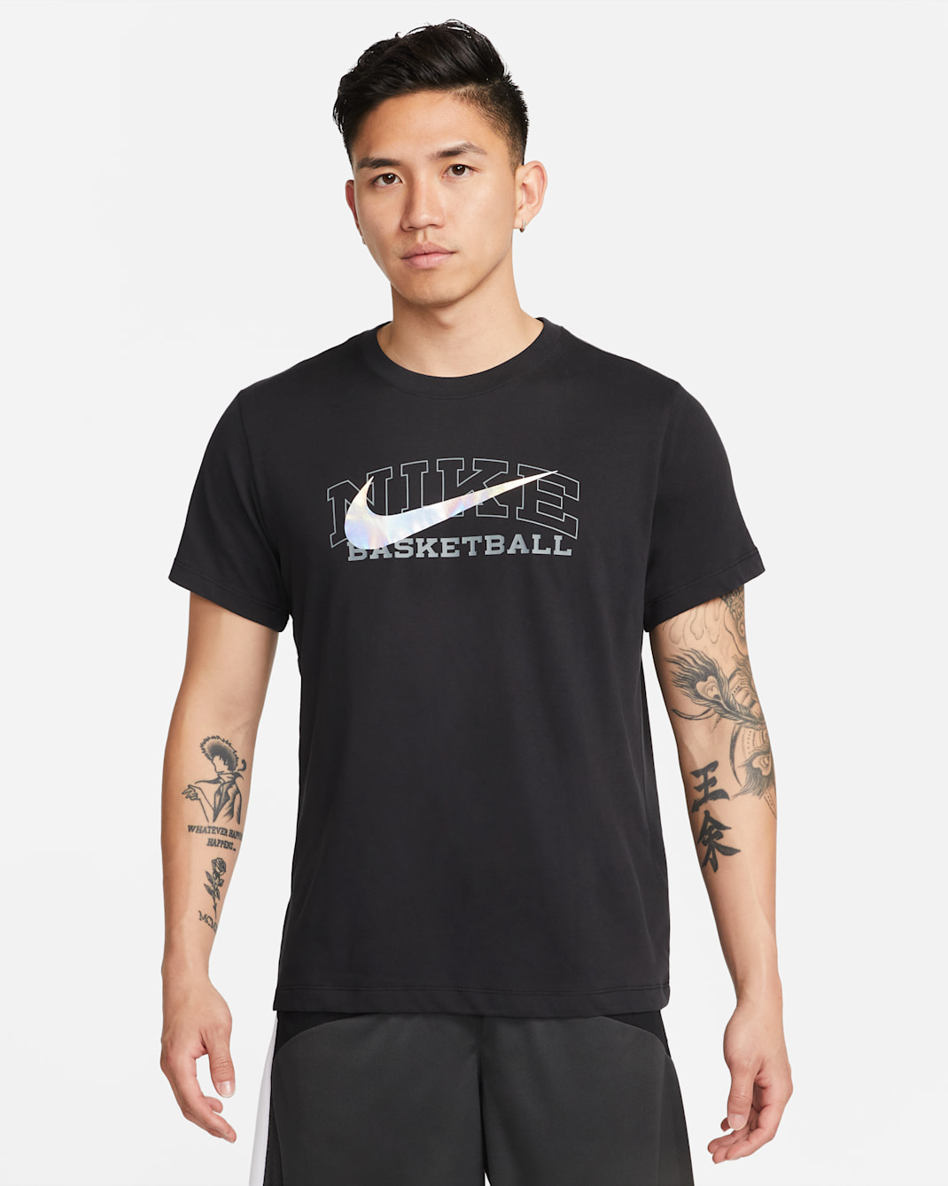 Nike Dri-FIT Swoosh 男款籃球 T 恤 - 黑色