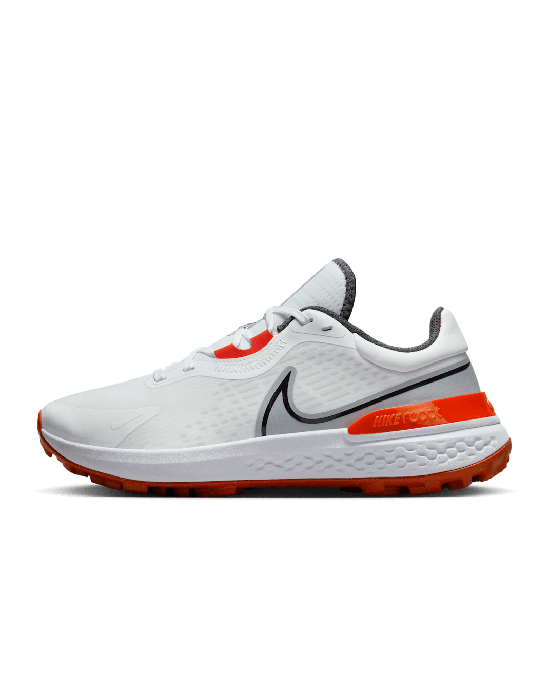 Nike Infinity Pro 2 Men's Golf Shoe (Wide) - White/Wolf Grey/Picante Red/Black