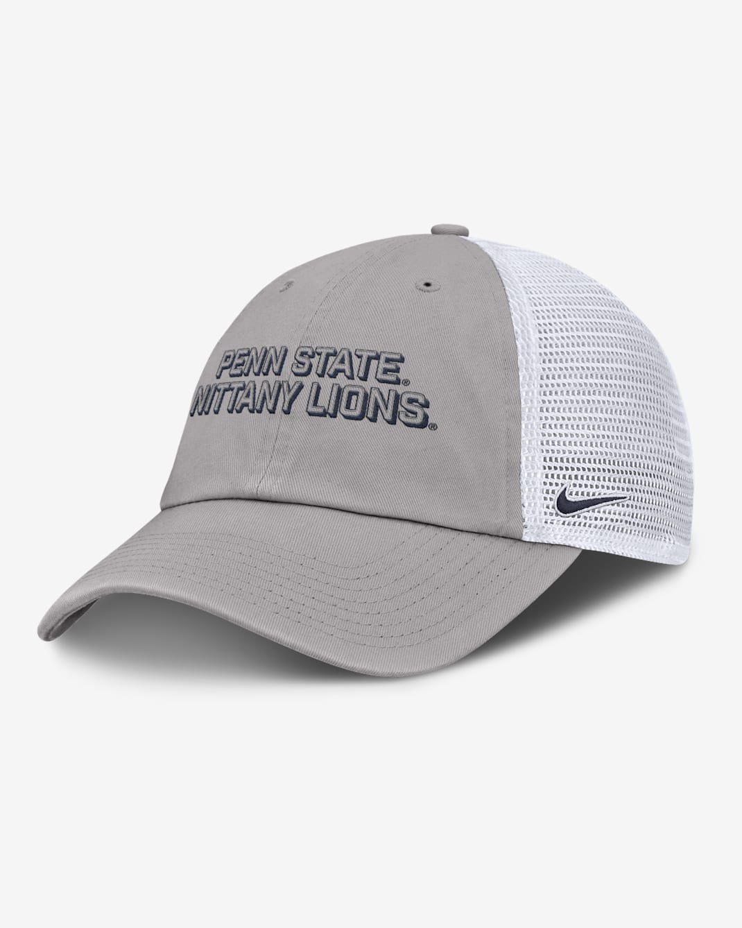 Penn State On-Field Club Gameday Men's Nike College Trucker Adjustable Hat - Grey