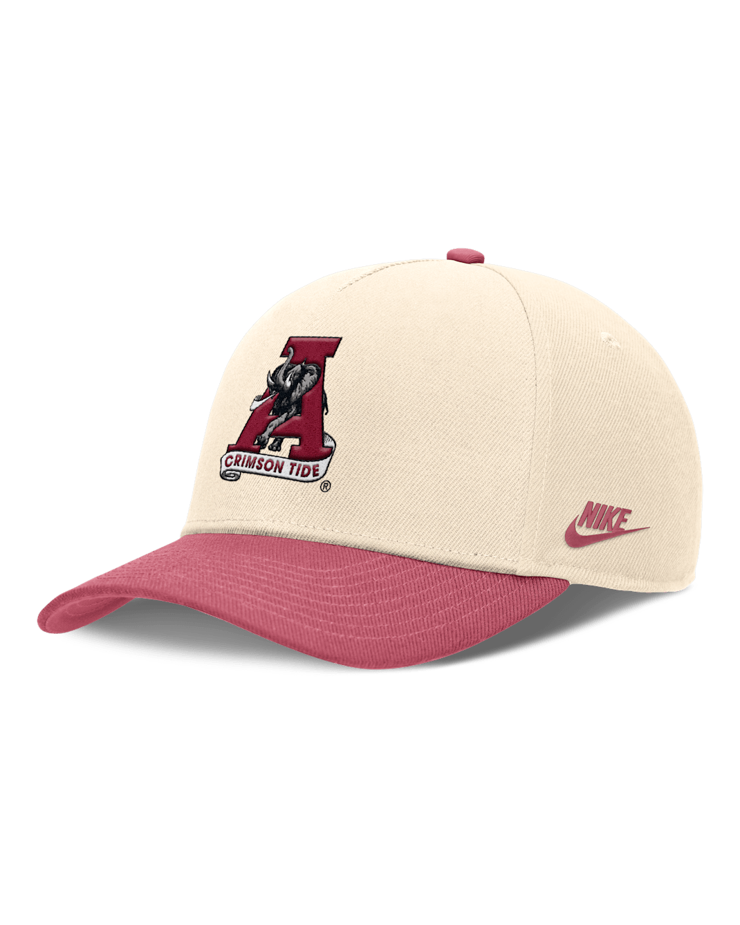 Alabama Primetime Rise Academic Men's Nike Dri-FIT College Adjustable Hat - Natural
